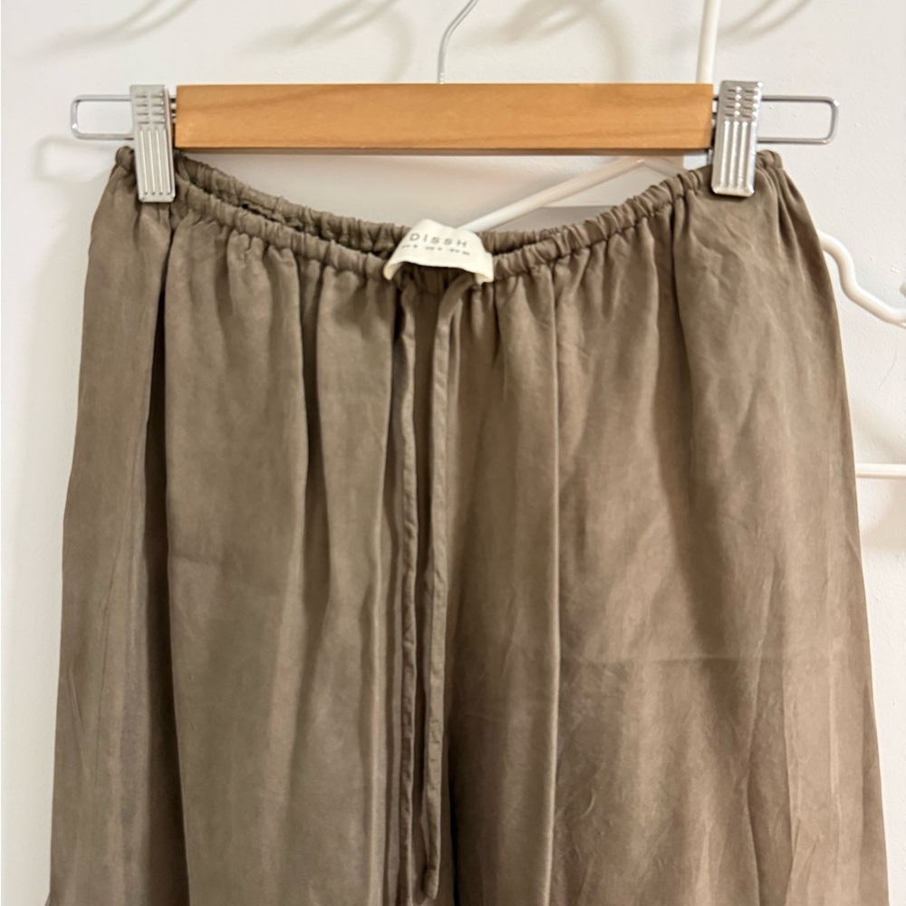 DISSH Light khaki Wide-Leg Pants Size 4